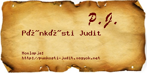 Pünkösti Judit névjegykártya